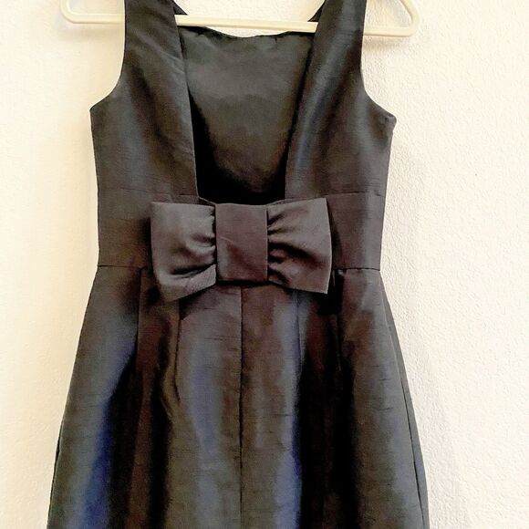 Alfred Sung D522 Women's Size 6 Black A-Line Midi Sleeveless Cocktail Dress Zip - Picture 8 of 10